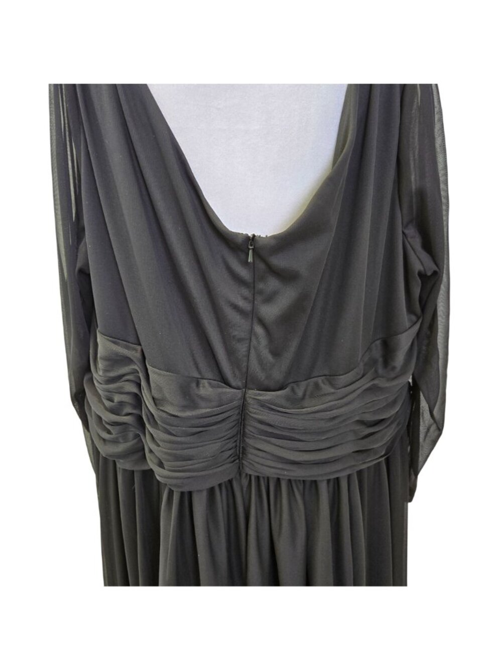 NWT DB Studio Celebrate Ruched Waist Long Sleeve Special Occasion Dress Size 26 - Picture 5 of 9